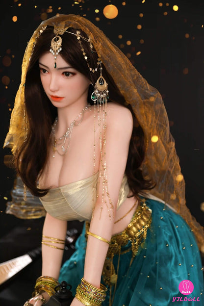 YJL Doll 163cm (5ft3") Sexy Hindi Head & Body One Piece Silicone Love Sex Doll - F-Cup - Jiya