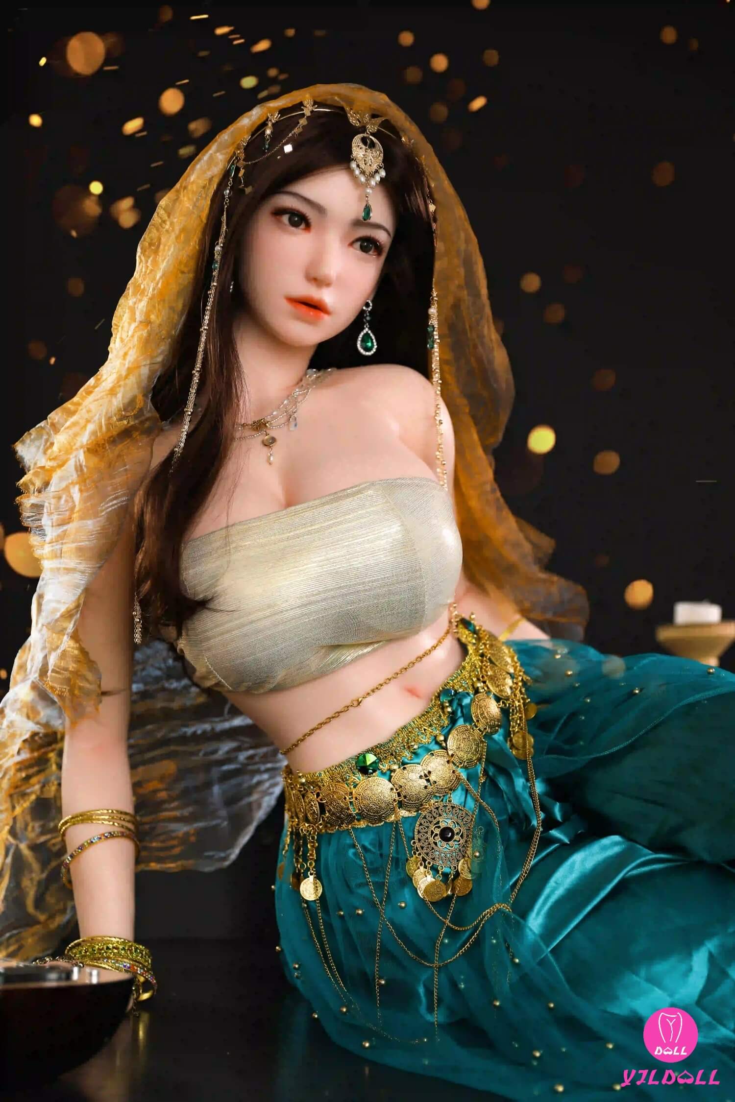 YJL Doll 163cm (5ft3") Sexy Hindi Head & Body One Piece Silicone Love Sex Doll - F-Cup - Jiya