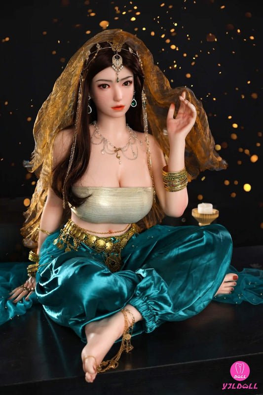 YJL Doll 163cm (5ft3") Sexy Hindi Head & Body One Piece Silicone Love Sex Doll - F-Cup - Jiya